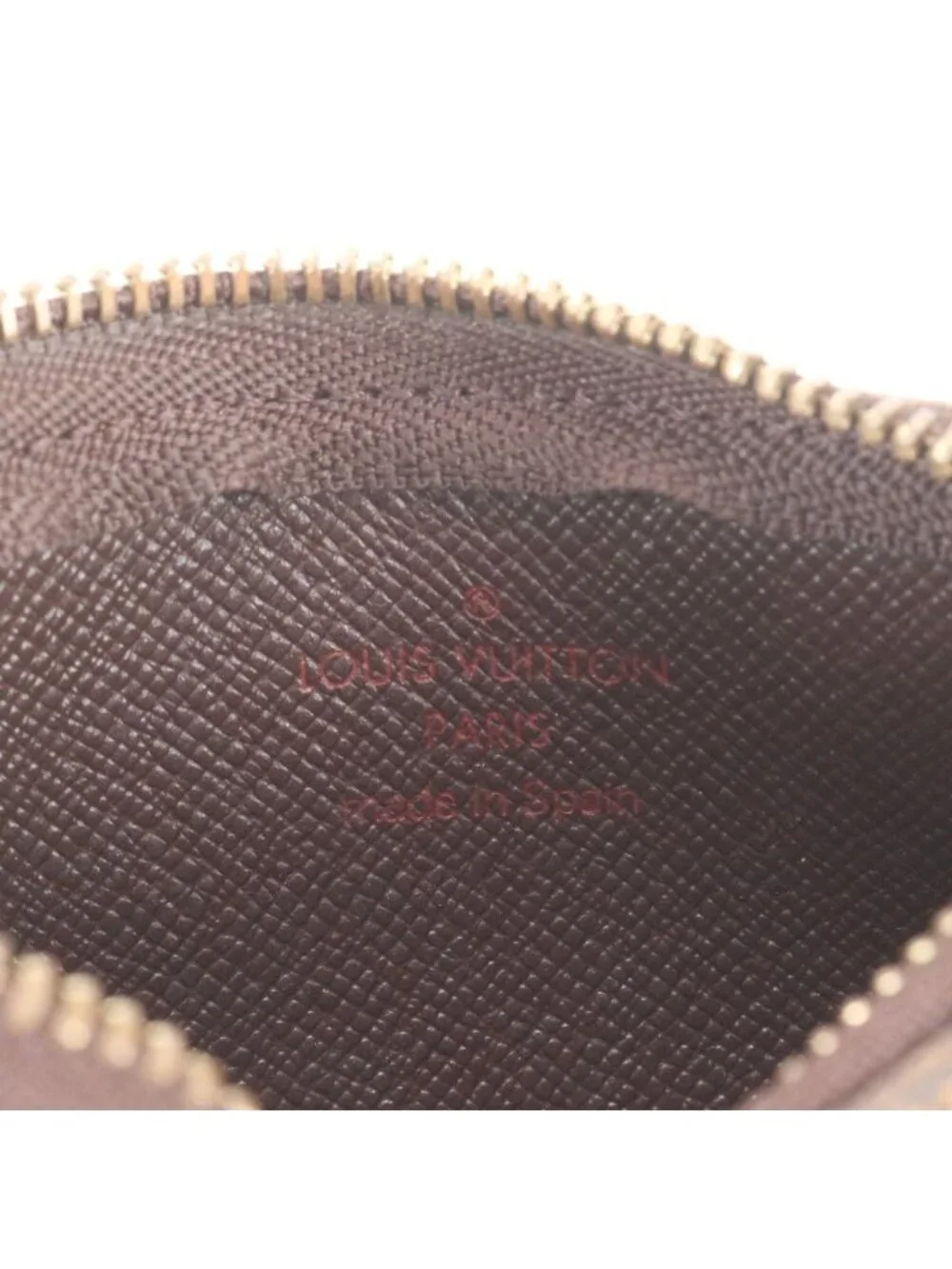 Louis Vuitton Damier Pochette Cles Leather Coin Purse